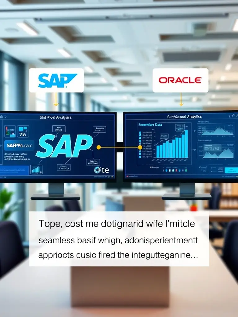 An image depicting data integration, showcasing Samir's expertise in integrating SAP and Oracle platforms for FMCG companies, ensuring seamless data flow and enhanced analytics.