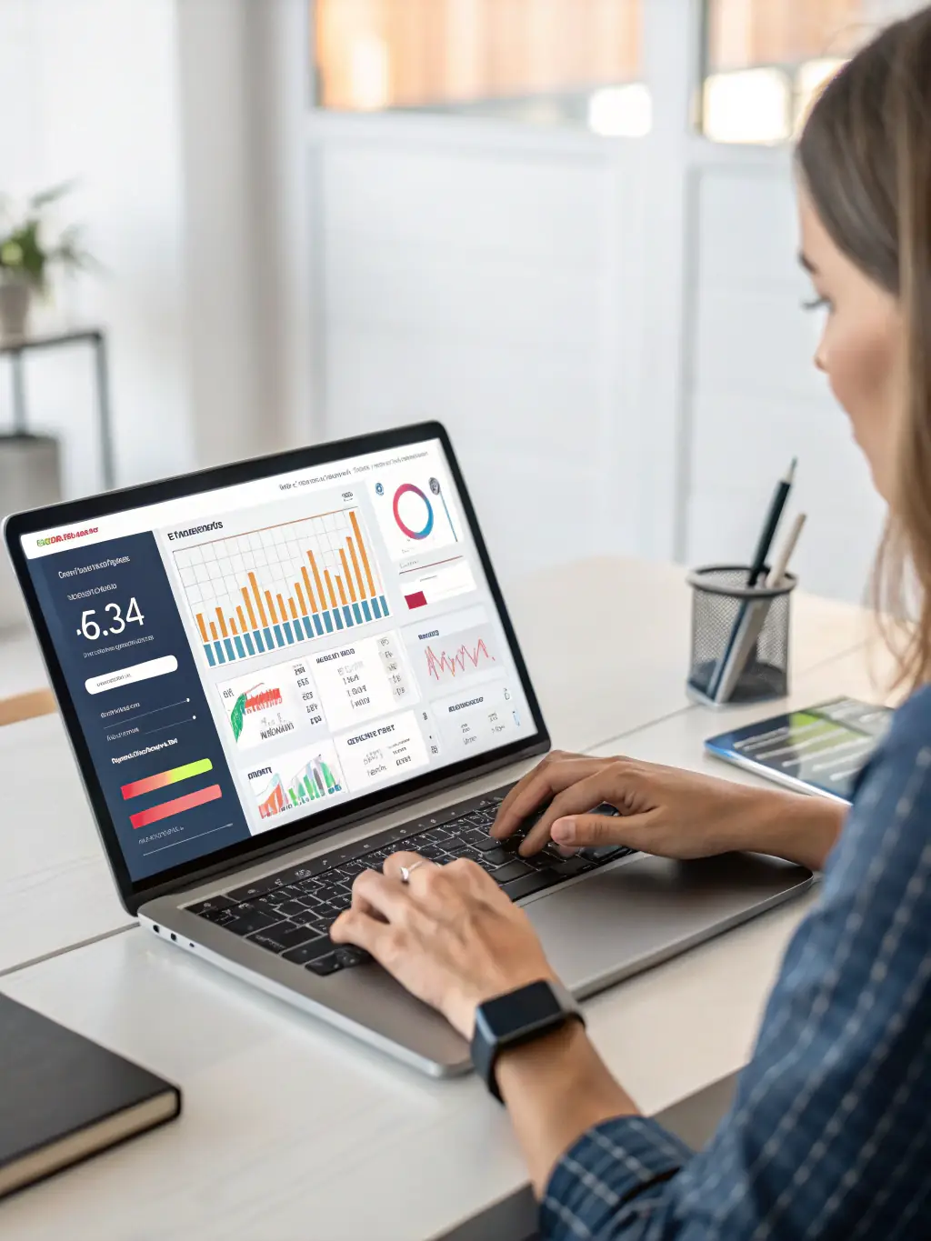 An image showcasing an Oracle platform dashboard, demonstrating Samir's ability to optimize Oracle systems for FMCG businesses, focusing on data-driven decision-making.