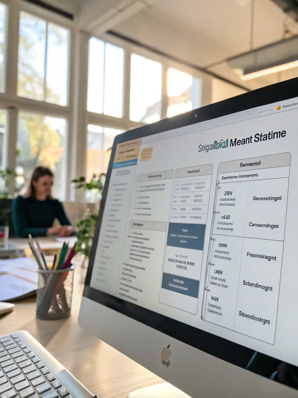 A focused image of a customized SAP interface, highlighting Samir's expertise in tailoring SAP solutions for FMCG companies, emphasizing efficiency and user-friendliness.